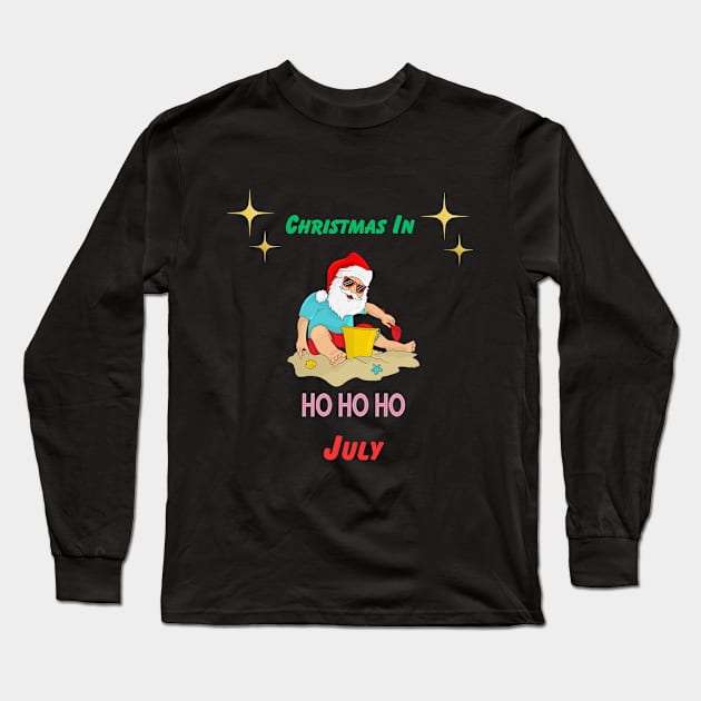 Christmas in July Long Sleeve T-Shirt by Shopkreativco